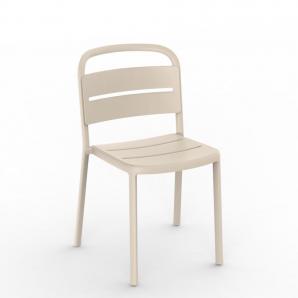 4 Silla interior, exterior marfil COMO Resol - 4 unidades