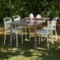 4 Silla interior, exterior marfil COMO Resol - 4 unidades