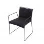2 Silla con brazos interior, exterior negro ESPIGA Resol - 2 unidades