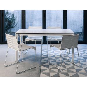 2 Silla con brazos interior, exterior negro ESPIGA Resol - 2 unidades