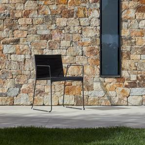 2 Silla con brazos interior, exterior negro ESPIGA Resol - 2 unidades