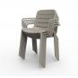 4 Silla con brazos interior, exterior arena GINA Resol - 4 unidades