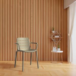 4 Silla con brazos interior, exterior arena GINA Resol - 4 unidades