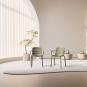 2 Silla con brazos interior, exterior blanco GINA Resol - 2 unidades