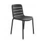 4 Silla interior, exterior gris oscuro GINA Resol - 4 unidades