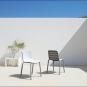 4 Silla interior, exterior gris oscuro GINA Resol - 4 unidades