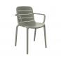 4 Silla interior, exterior gris verdoso GINA Resol - 4 unidades