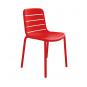 4 Silla interior, exterior rojo GINA Resol - 4 unidades