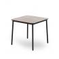 Mesa cuadrada interior, exterior 80x80 cemento HUB Resol