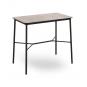 Mesa rectangular alta interior, exterior 120x70 cemento HUB Resol