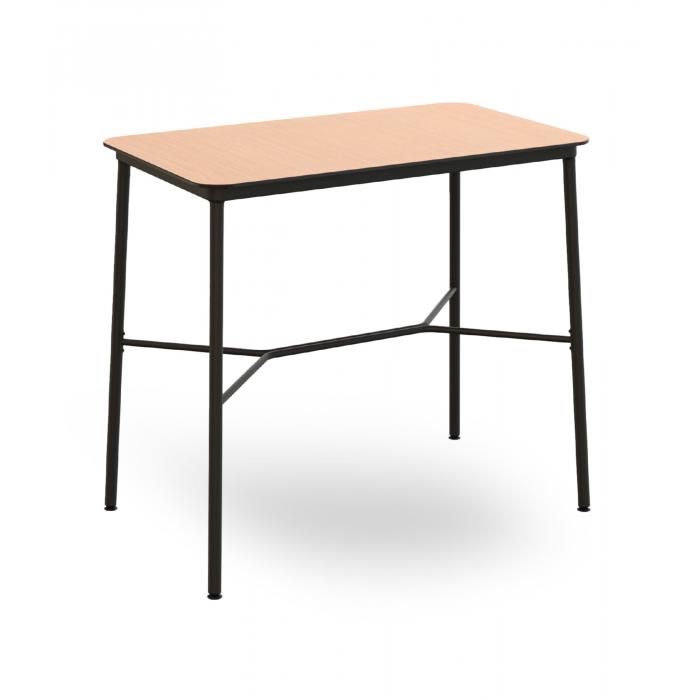 Mesa rectangular alta interior, exterior 120x70 roble natural HUB Resol