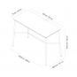 Mesa rectangular alta interior, exterior 150x70 mármol blanco HUB Resol