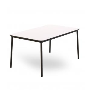 Mesa rectangular interior, exterior 150x90 blanco HUB Resol