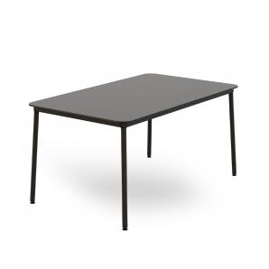 Mesa rectangular interior, exterior 150x90 negro HUB Resol