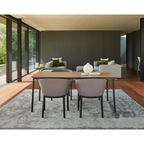 Mesa rectangular interior, exterior 150x90 negro HUB Resol