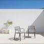 2 Silla con brazos interior, exterior blanco LAMA Resol - 2 unidades