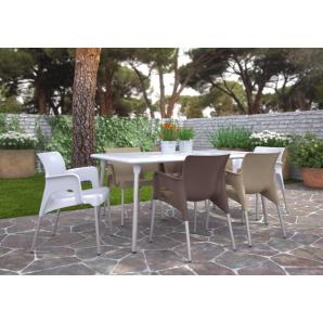 Mesa rectangular interior, exterior 160x90 chocolate NEW FLASH Resol