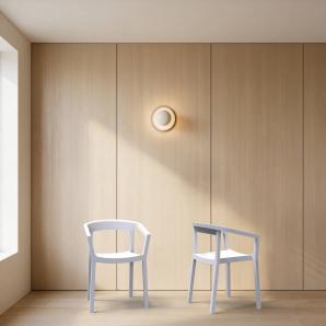 2 Silla con brazos interior, exterior verde oliva PEACH Resol - 2 unidades