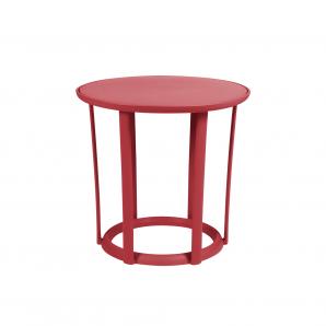 4 Mesa auxiliar interior, exterior Ø40 burdeos RAFF Resol - 4 unidades