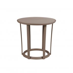 4 Mesa auxiliar interior, exterior Ø40 chocolate RAFF Resol - 4 unidades