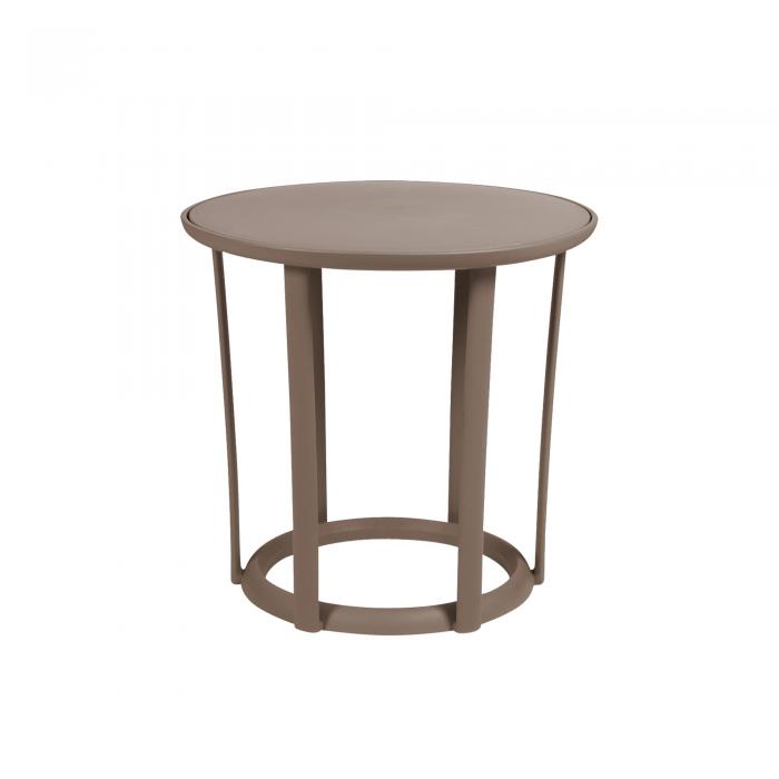 4 Mesa auxiliar interior, exterior Ø40 chocolate RAFF Resol - 4 unidades