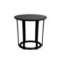 4 Mesa auxiliar interior, exterior Ø40 negro RAFF Resol - 4 unidades