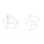 Set 2+1 sillas con brazos-mesa interior, exterior toscano RAFF Resol