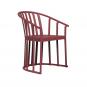 4 Silla con brazos interior, exterior burdeos RAFF Resol - 4 unidades