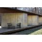 4 Silla con brazos interior, exterior burdeos RAFF Resol - 4 unidades