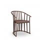 4 Silla con brazos interior, exterior chocolate RAFF Resol - 4 unidades