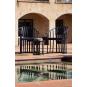 4 Silla con brazos interior, exterior chocolate RAFF Resol - 4 unidades