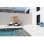 2 Tumbona exterior estructura wengue - textilene chocolate SKY CLUB Resol - 2 unidades