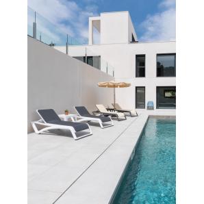 2 Tumbona exterior estructura wengue - textilene chocolate SKY CLUB Resol - 2 unidades