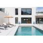 2 Tumbona exterior estructura wengue - textilene chocolate SKY CLUB Resol - 2 unidades