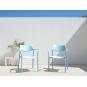 2 Silla con brazos interior, exterior negro SPLASH AIRE Resol - 2 unidades