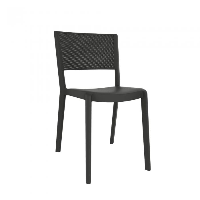 4 Silla interior, exterior gris oscuro SPOT Resol - 4 unidades
