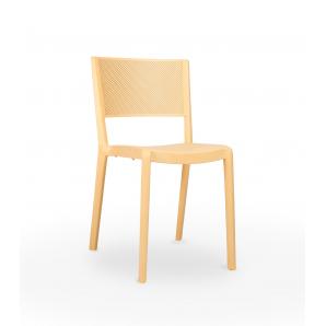 4 Silla reciclada interior, exterior amarillo fuego SPOT ECO Resol - 4 unidades