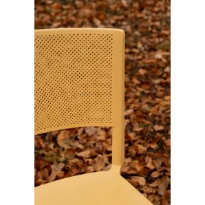 4 Silla reciclada interior, exterior amarillo fuego SPOT ECO Resol - 4 unidades