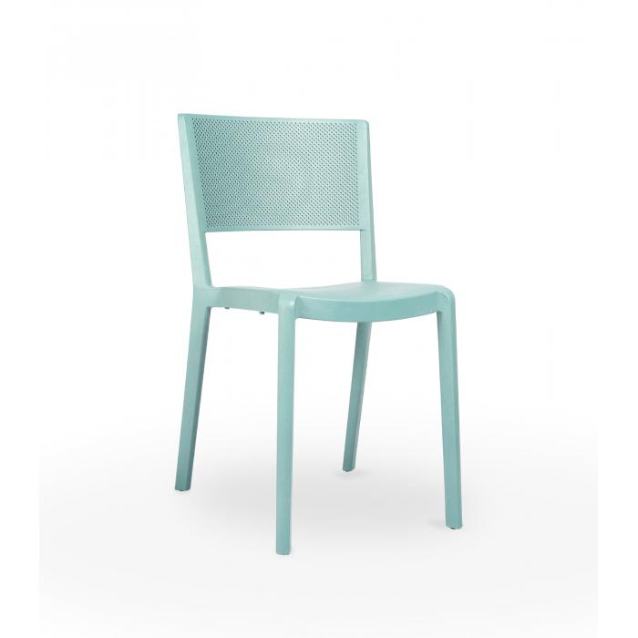 4 Silla reciclada interior, exterior azul aire SPOT ECO Resol - 4 unidades