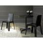 Mesa redonda interior, exterior Ø60 pie negro - tablero negro SPUTNIK Resol
