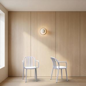 2 Silla con brazos interior, exterior blanco SUE Resol - 2 unidades