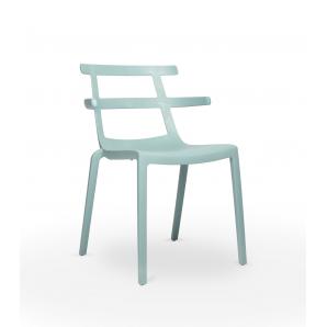 4 Silla reciclada interior, exterior azul aire TOKYO ECO Resol - 4 unidades