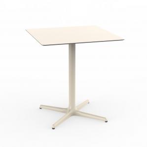 Mesa cuadrada interior, exterior 70x70 marfil TOLEDO Resol