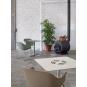 Mesa cuadrada interior, exterior 70x70 marfil TOLEDO AIRE Resol