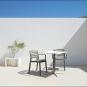 Mesa cuadrada interior, exterior 70x70 marfil TOLEDO AIRE Resol