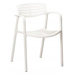 2 Silla con brazos interior, exterior blanco TOLEDO AIRE Resol - 2 unidades