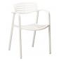 2 Silla con brazos interior, exterior blanco TOLEDO AIRE Resol - 2 unidades