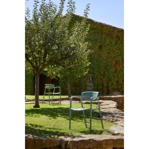4 Silla con brazos reciclada interior, exterior amarillo fuego TOLEDO AIRE ECO Resol - 4 unidades
