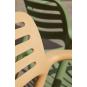 4 Silla con brazos reciclada interior, exterior amarillo fuego TOLEDO AIRE ECO Resol - 4 unidades