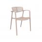 4 Silla con brazos reciclada interior, exterior boletus TOLEDO AIRE ECO Resol - 4 unidades